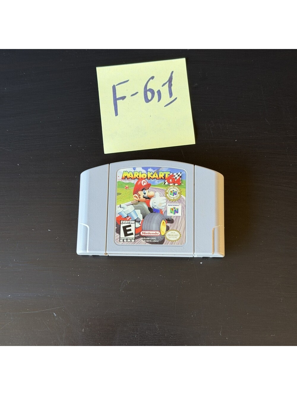 Mario Kart 64 (Nintendo 64, N64) Authentic Game Cartridge - Storage: F-6,1
